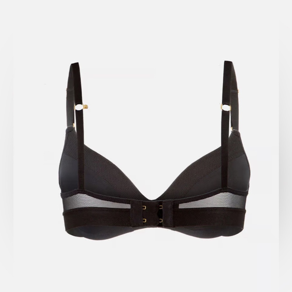 NWT Lively No-Wire Push-Up Bra in Jet Black Wireless Size 32B - Picture 6 of 12